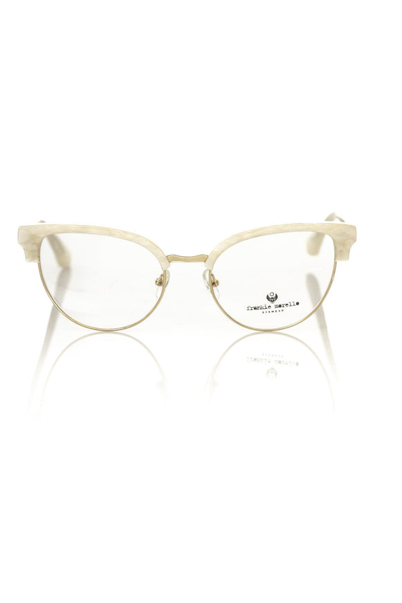 Frankie Morello Elegant Mother of Pearl Clubmaster Eyeglasses - Ellie Belle