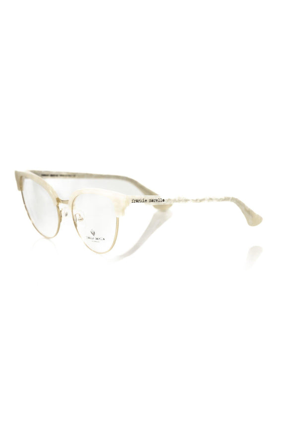 Frankie Morello Elegant Mother of Pearl Clubmaster Eyeglasses - Ellie Belle