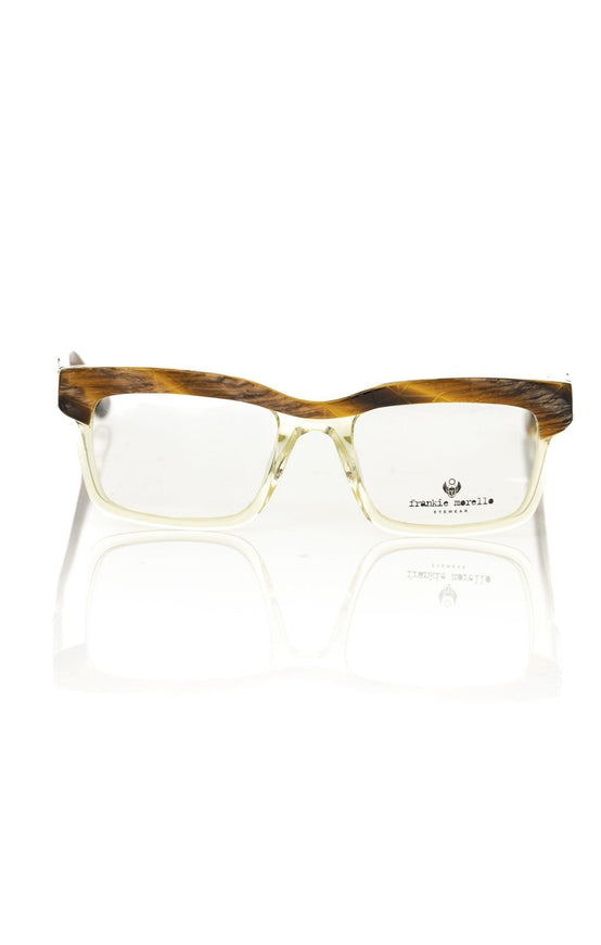 Frankie Morello Elegant Thick Transparent Clubmaster Eyeglasses - Ellie Belle