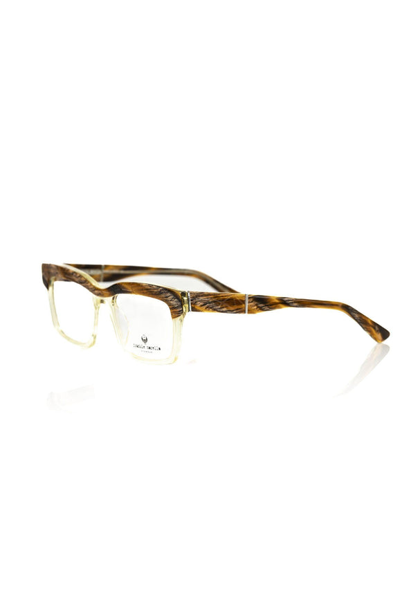 Frankie Morello Elegant Thick Transparent Clubmaster Eyeglasses - Ellie Belle