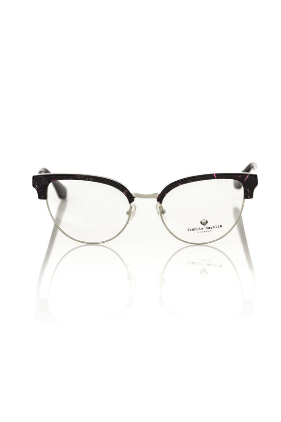 Frankie Morello Glitter Bordeaux Clubmaster Eyeglasses - Ellie Belle