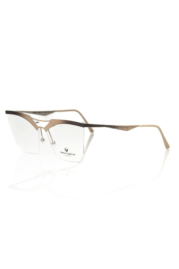 Frankie Morello Gold Glitter Clubmaster Eyeglasses - Ellie Belle