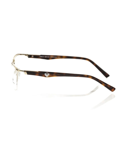 Frankie Morello Gold-Hued Clubmaster Eyeglass Frames - Ellie Belle