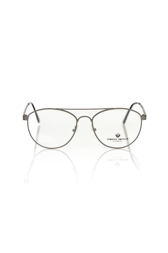 Frankie Morello Gunmetal Aviator Eyeglasses Elegance - Ellie Belle