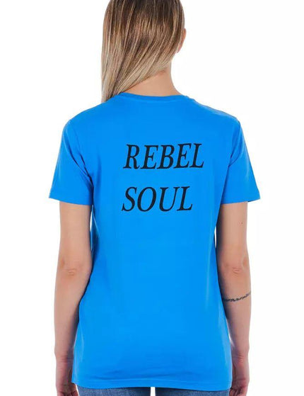 Frankie Morello Light Blue Cotton Tops & T-Shirt - Ellie Belle