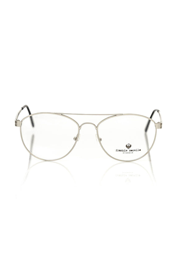 Frankie Morello Silver Aviator Metallic Eyeglasses - Ellie Belle