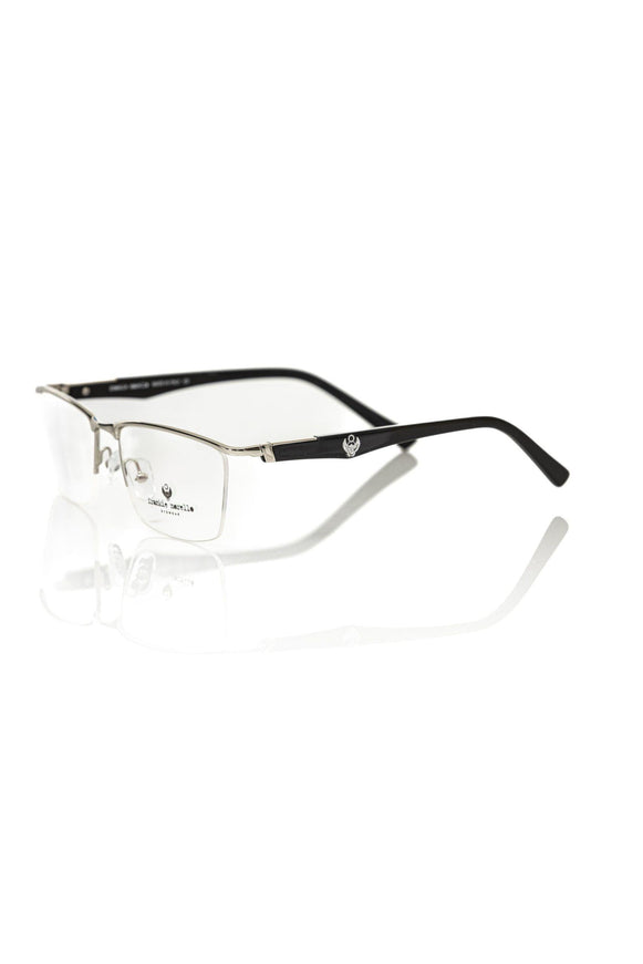 Frankie Morello Sleek Clubmaster Metal Eyeglasses - Ellie Belle