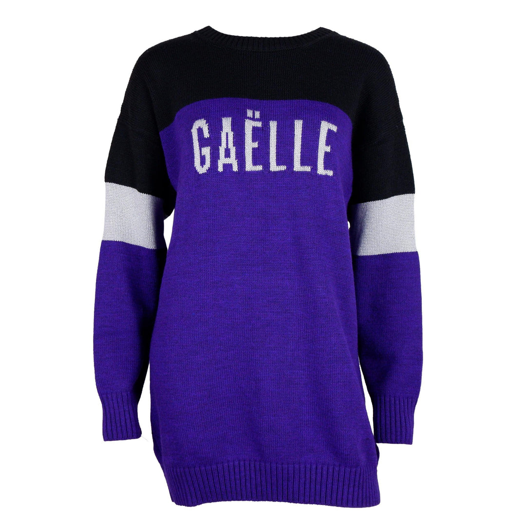 Gaelle Purple Acrylic Dress - Ellie Belle