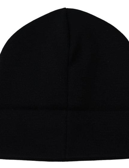 Givenchy Black Wool Unisex Winter Warm Beanie Hat - Ellie Belle