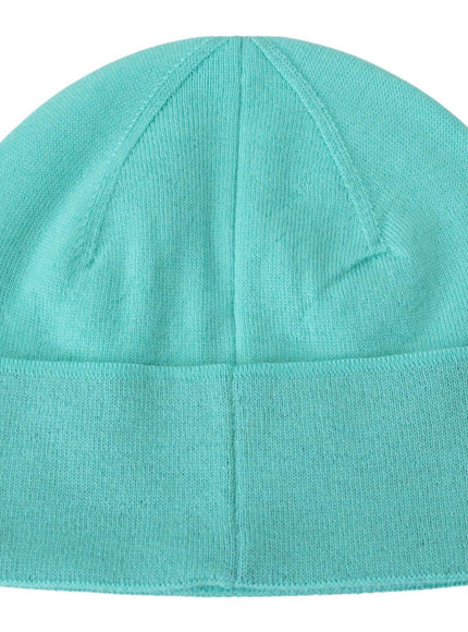 Givenchy Green Wool Beanie Unisex Logo Hat - Ellie Belle