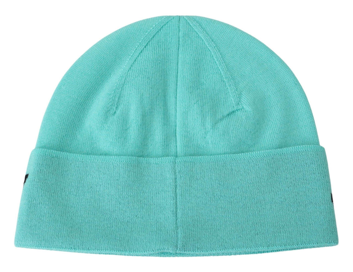 Givenchy Green Wool Beanie Unisex Logo Hat - Ellie Belle