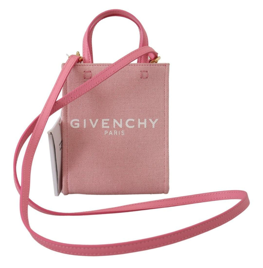 Givenchy Pink Coated Canvas Vertical Mini Shoulder Bag - Ellie Belle