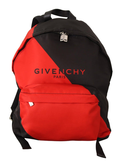 Givenchy Red & Black Nylon Urban Backpack - Ellie Belle