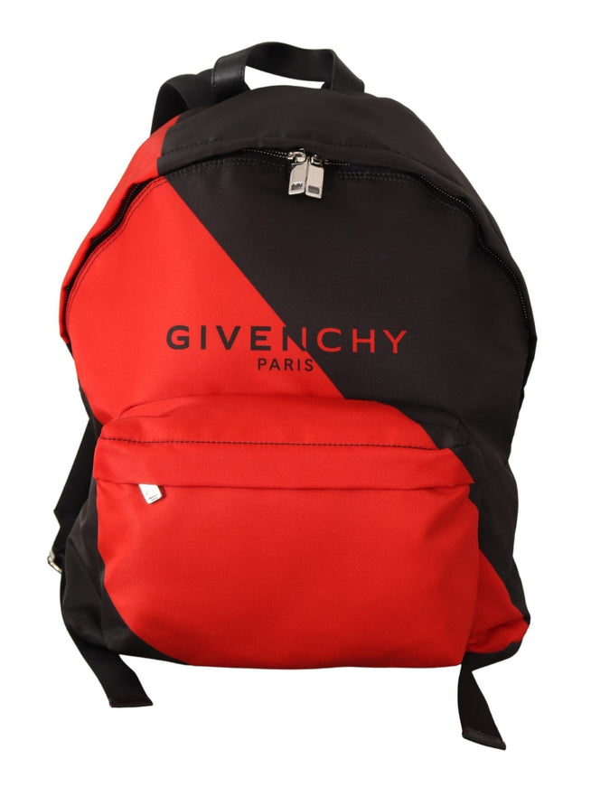 Givenchy Red & Black Nylon Urban Backpack - Ellie Belle