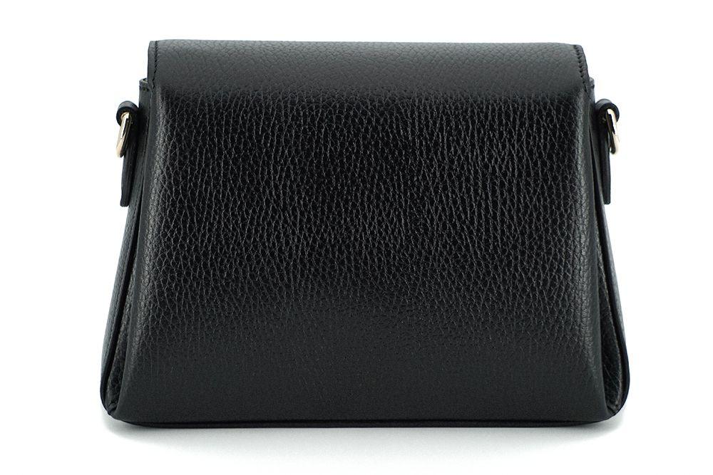 Gucci Black Calf Leather Dollar Shoulder Bag - Ellie Belle