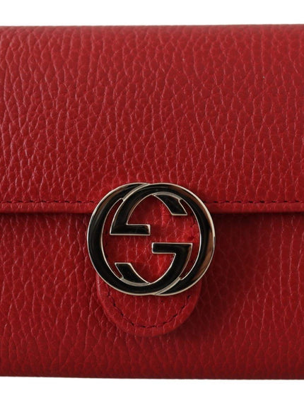 Gucci Red Icon Leather Wallet - Ellie Belle