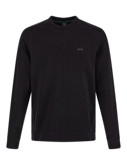 Hugo Boss Black Cotton Logo Details Sweatshirt - Ellie Belle