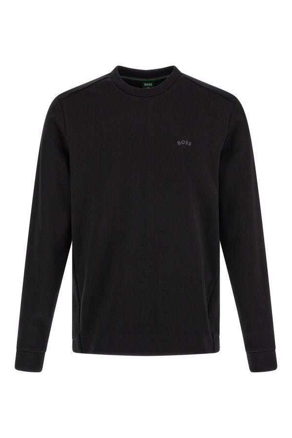 Hugo Boss Black Cotton Logo Details Sweatshirt - Ellie Belle