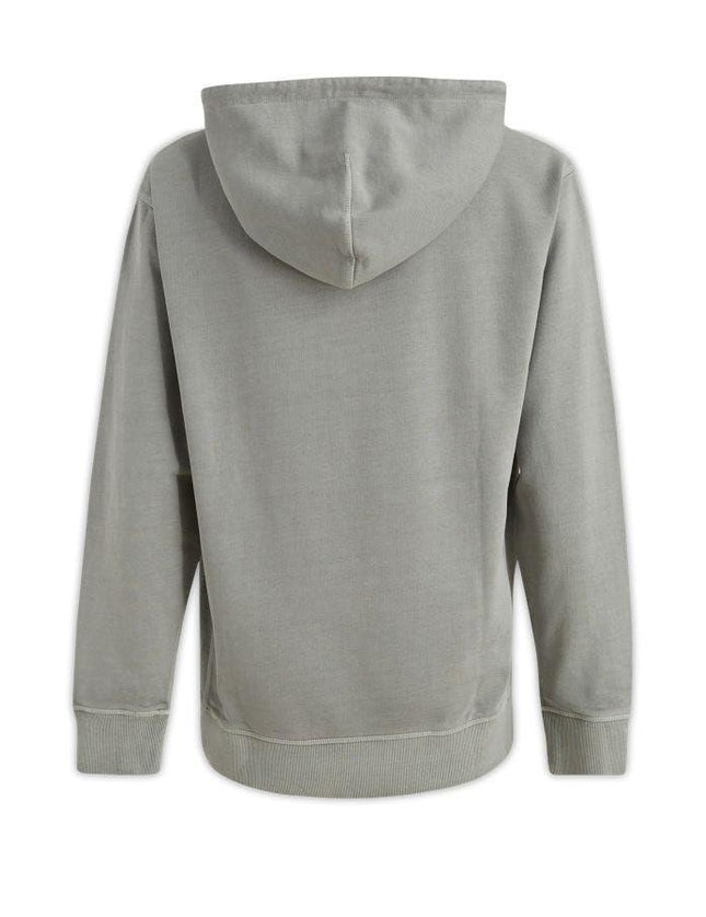 Hugo Boss Grey Cotton Logo Details Hooded Sweatshirt - Ellie Belle