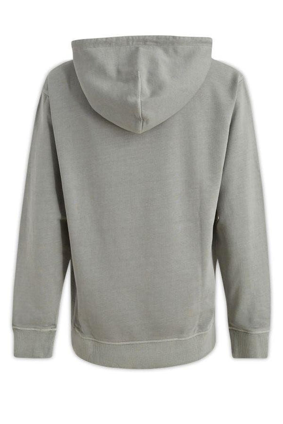 Hugo Boss Grey Cotton Logo Details Hooded Sweatshirt - Ellie Belle