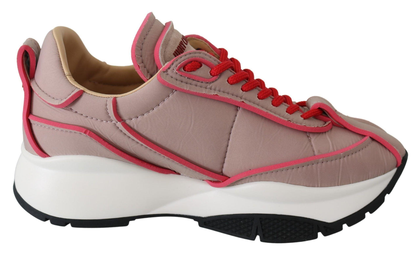 Jimmy Choo Ballet Pink and Red Raine Sneakers - Ellie Belle