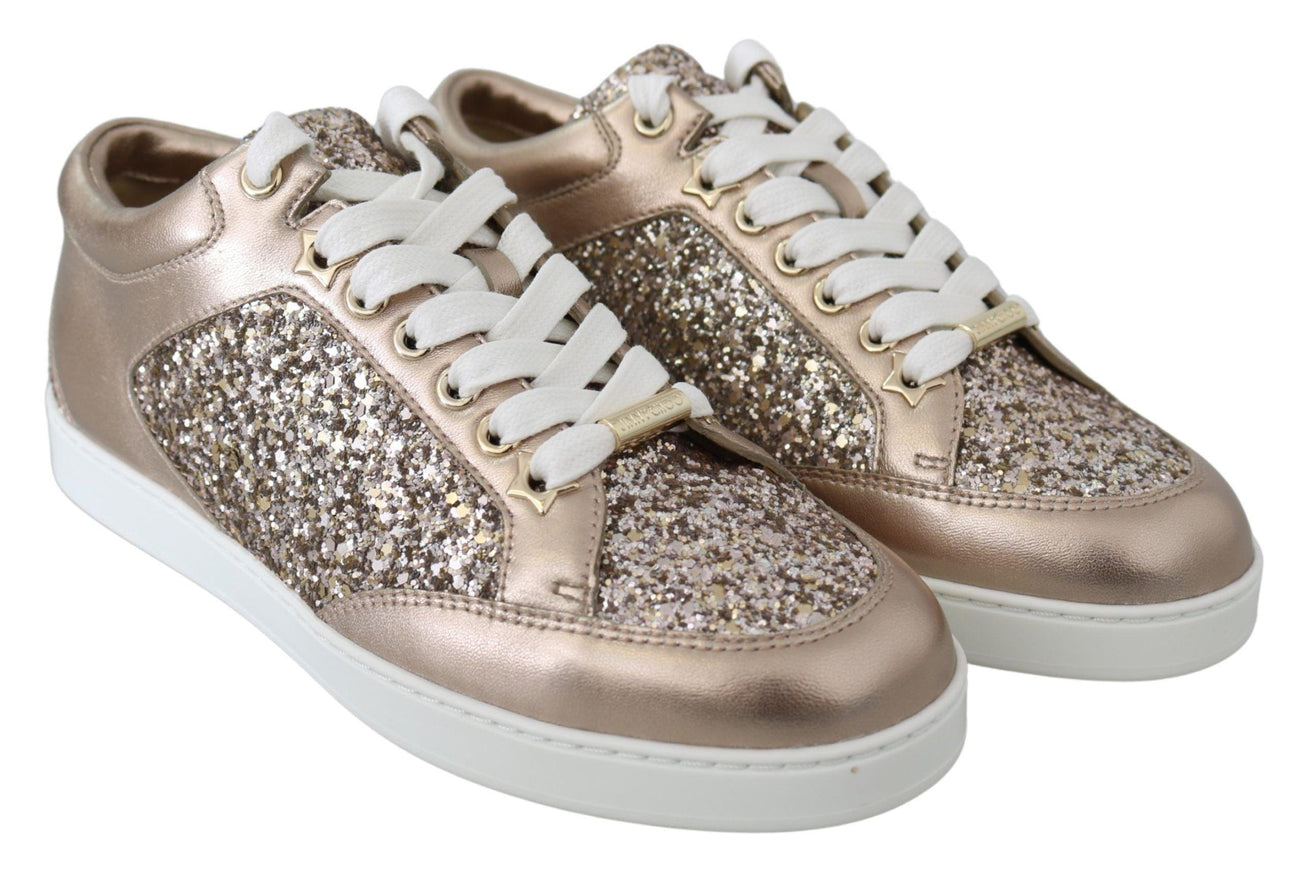 Jimmy Choo Ballet Pink Leather Miami Sneakers - Ellie Belle