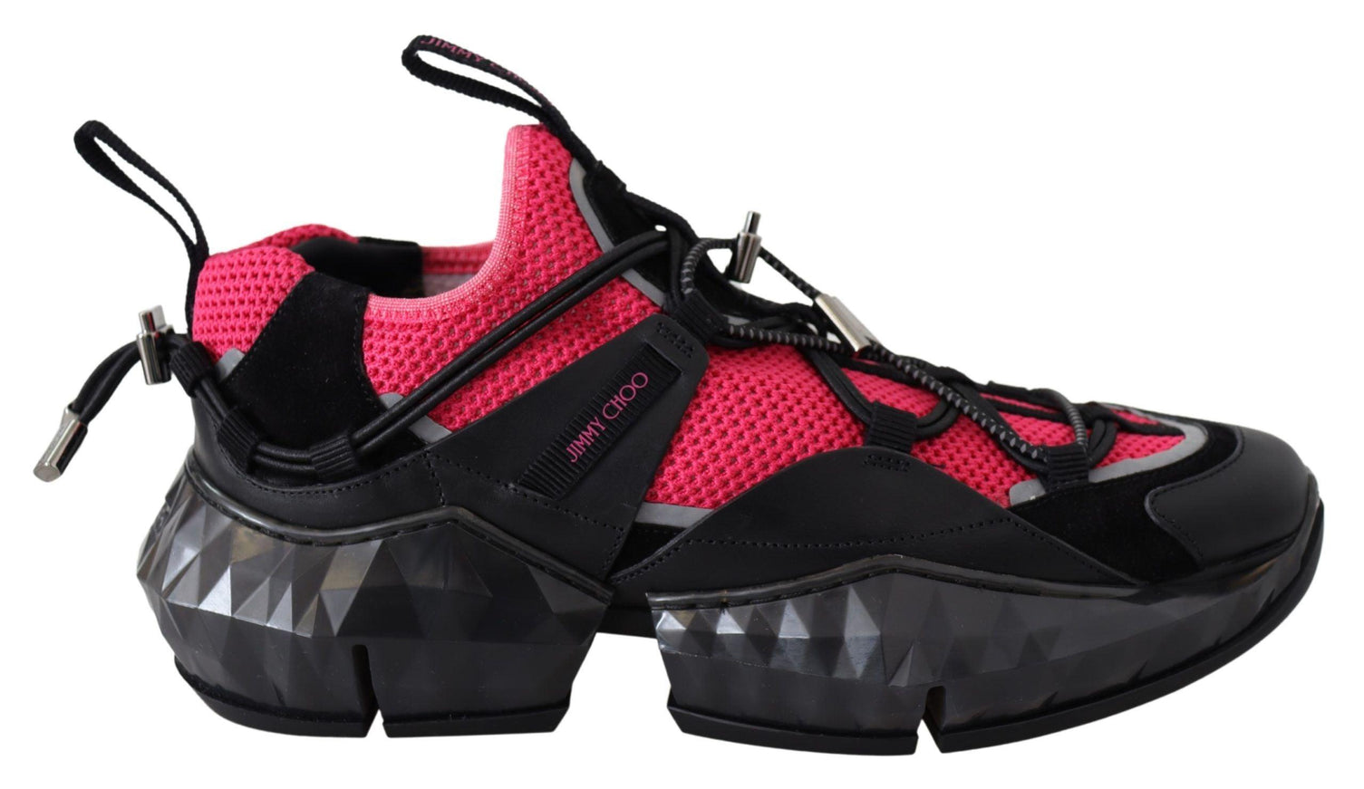 Jimmy Choo Diamond Black Pink Sneakers - Ellie Belle