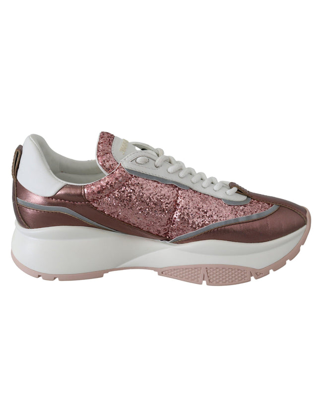 Jimmy Choo Pink Candyfloss Leather Raine Sneakers - Ellie Belle