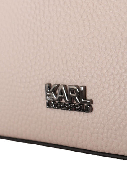 Karl Lagerfeld Light Pink Leather Camera Shoulder Bag - Ellie Belle