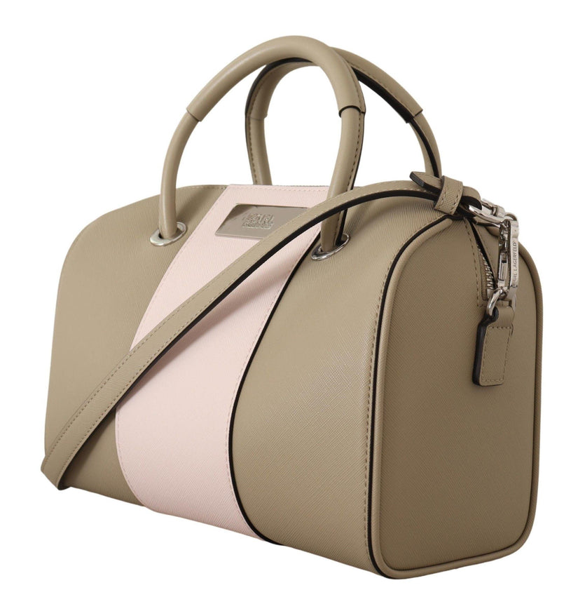 Karl Lagerfeld Sage Green Polyurethane Shoulder And Handbag - Ellie Belle