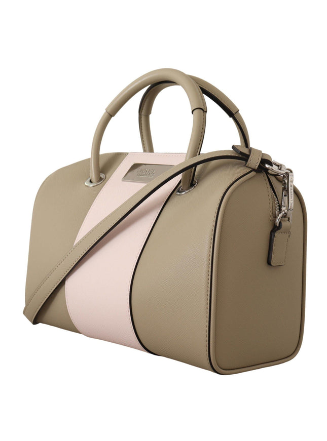 Karl Lagerfeld Sage Green Polyurethane Shoulder And Handbag - Ellie Belle