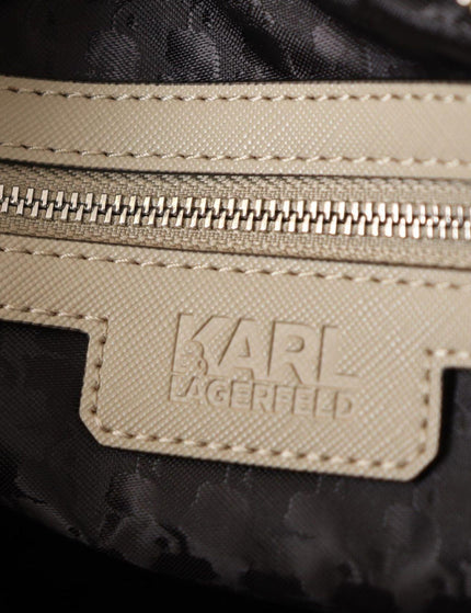 Karl Lagerfeld Sage Green Polyurethane Shoulder And Handbag - Ellie Belle