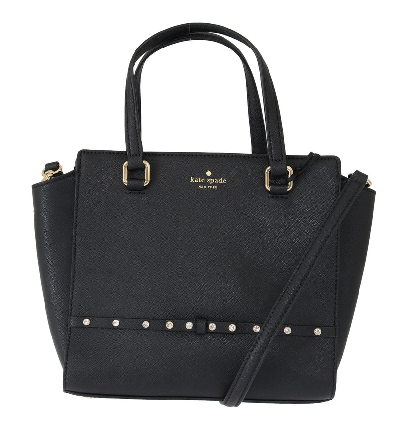 Kate Spade Black Leather small handlee shoulder Bag - Ellie Belle