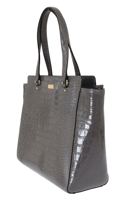 Kate Spade Gray Elissa Bristol Drive Croc Hand Bag - Ellie Belle