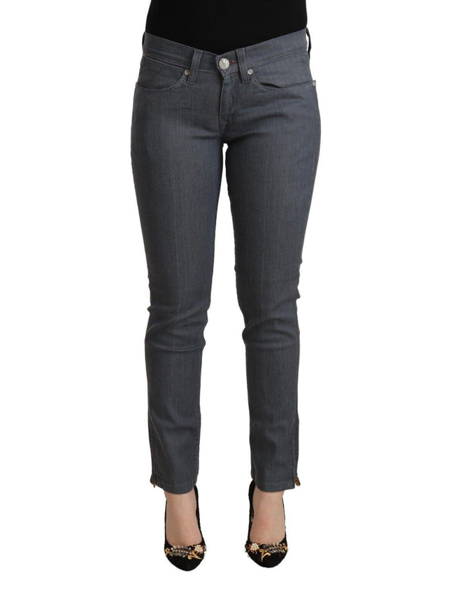 Levi's Gray Cotton Low Waist Skinny Denim Jeans - Ellie Belle