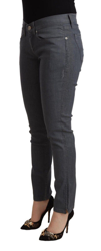 Levi's Gray Cotton Low Waist Skinny Denim Jeans - Ellie Belle