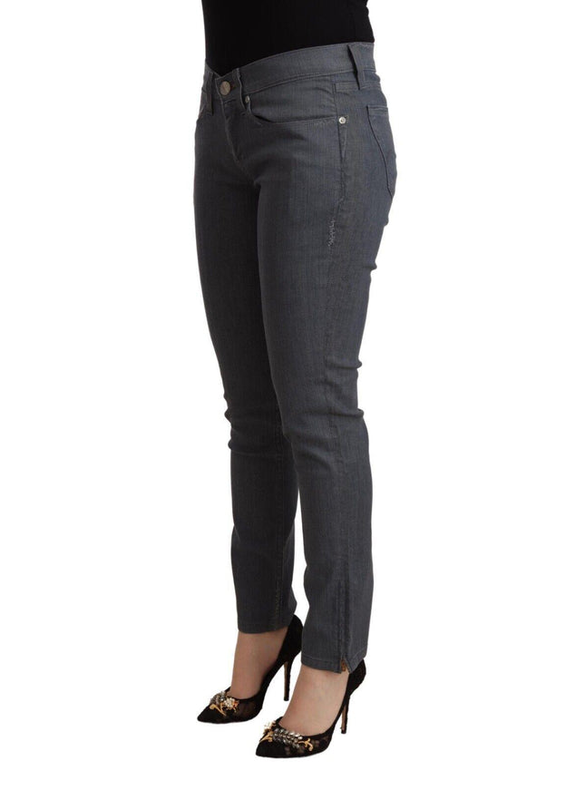 Levi's Gray Cotton Low Waist Skinny Denim Jeans - Ellie Belle