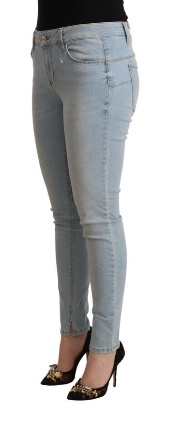 Liu Jo Light Blue Cotton Mid Waist Slim Fit Denim Jeans - Ellie Belle