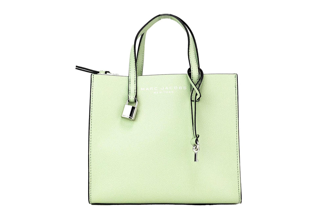 Marc Jacobs Jacobs Mini Grind Mint Green Pebbled Leather Crossbody Tote Handbag Purse - Ellie Belle