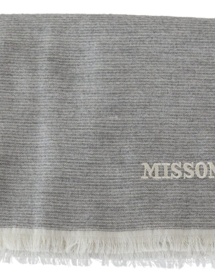 Missoni Beige 100% Wool Unisex Neck Wrap Scarf - Ellie Belle
