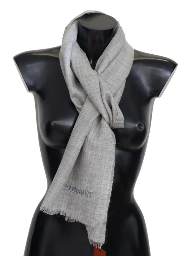 Missoni Beige Wool Blend Unisex Neck Warmer Wrap Scarf - Ellie Belle