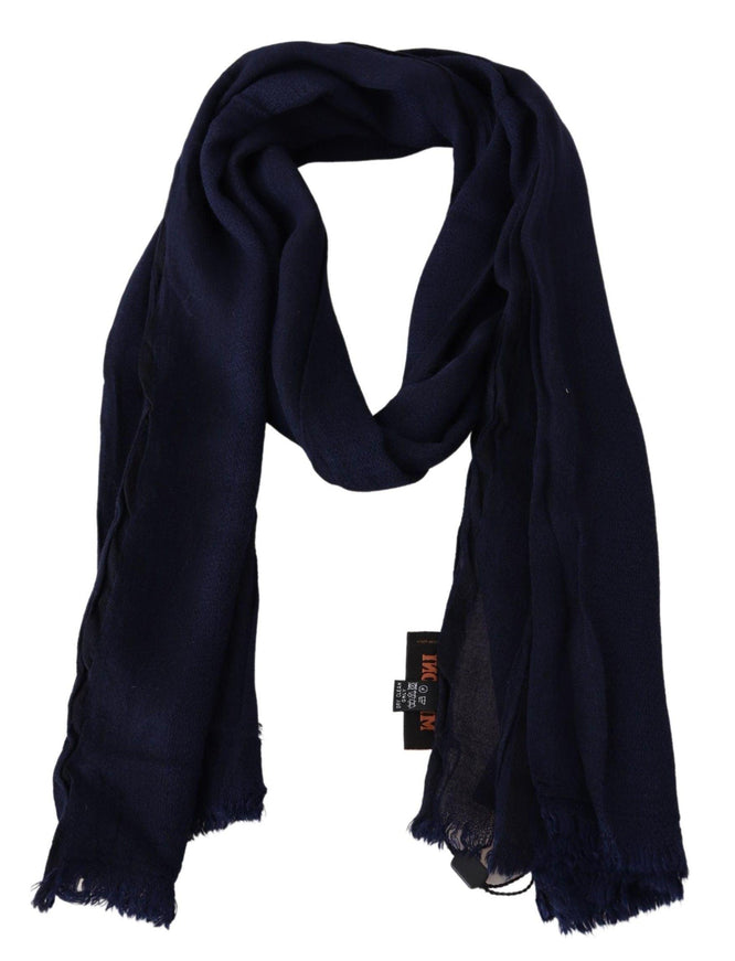 Missoni Blue Wool Knit Unisex Neck Wrap Scarf - Ellie Belle