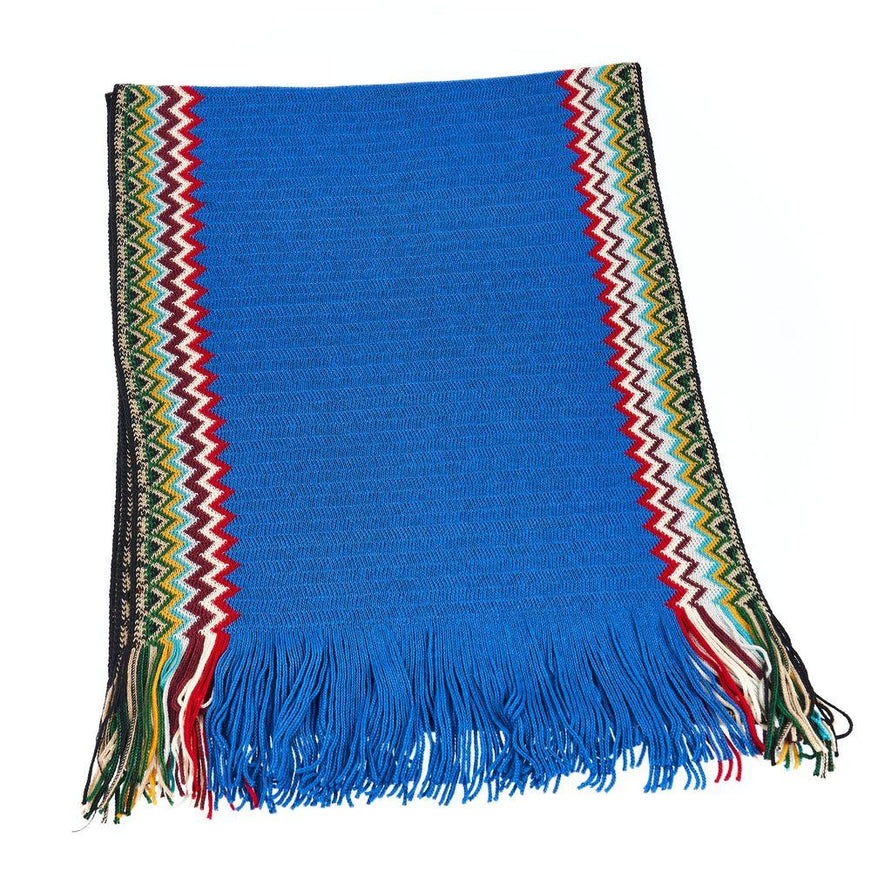 Missoni Blue Wool Scarf - Ellie Belle