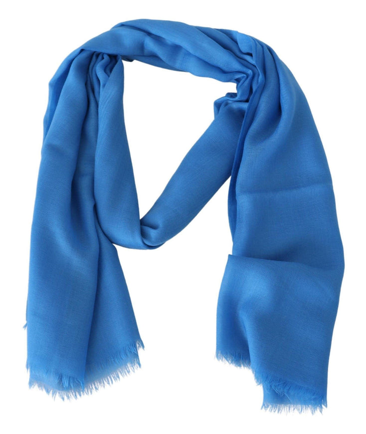 Missoni Blue Wool Unisex Neck Warmer Wrap Scarf - Ellie Belle