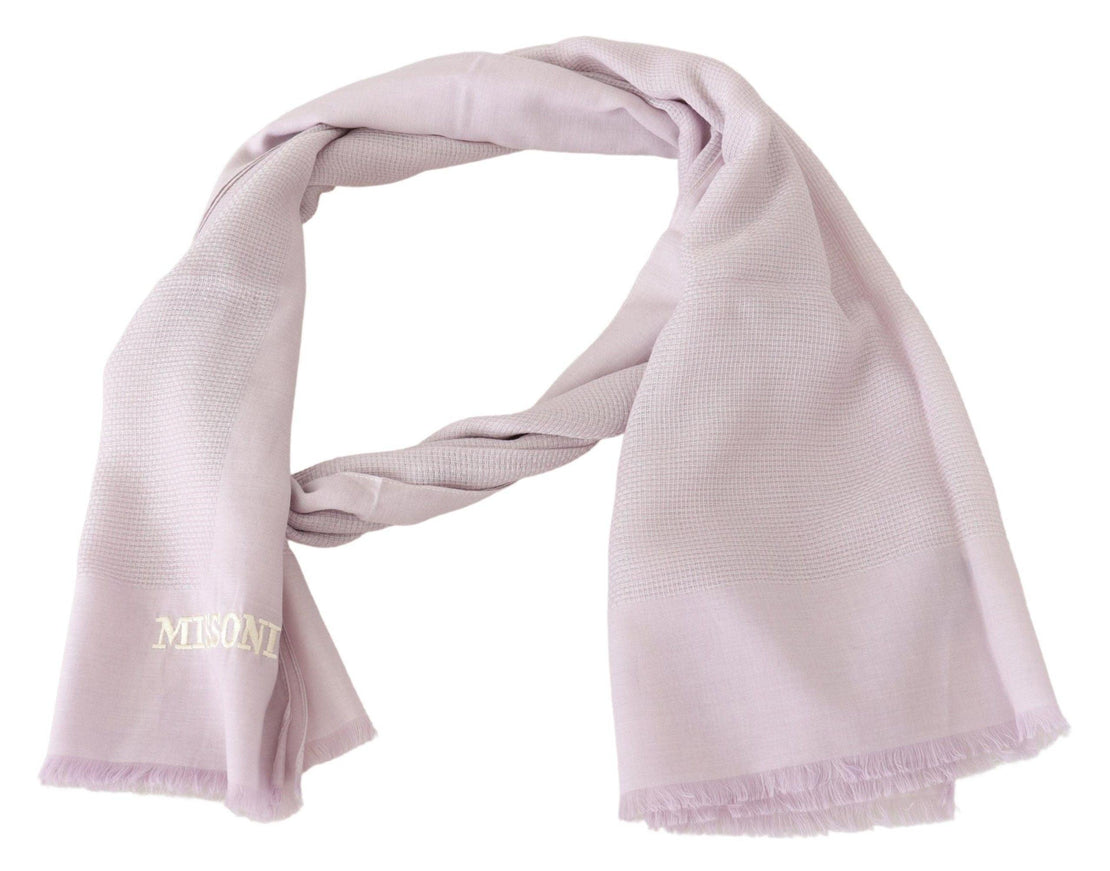 Missoni Lavander Lined Cashmere Unisex Wrap Scarf - Ellie Belle