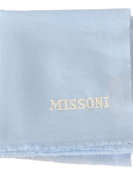 Missoni Light Blue Cashmere Unisex Neck Warmer Scarf - Ellie Belle