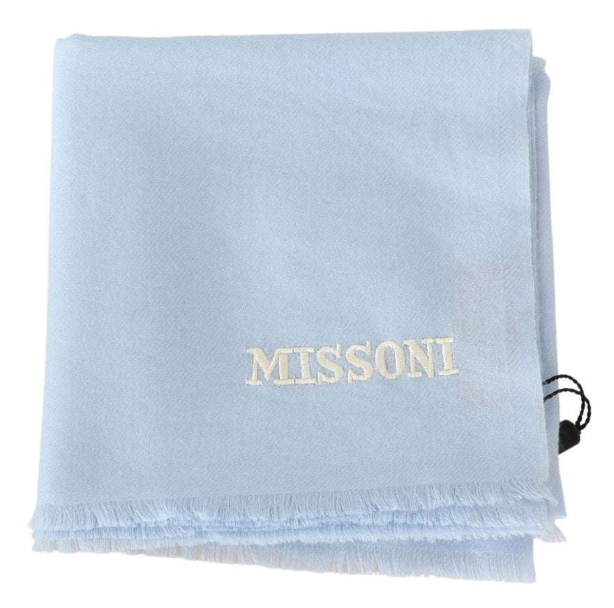 Missoni Light Blue Cashmere Unisex Neck Warmer Scarf - Ellie Belle