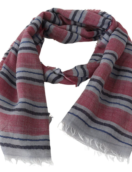 Missoni Multicolor Striped Wool Blend Unisex Neck Wrap Scarf - Ellie Belle