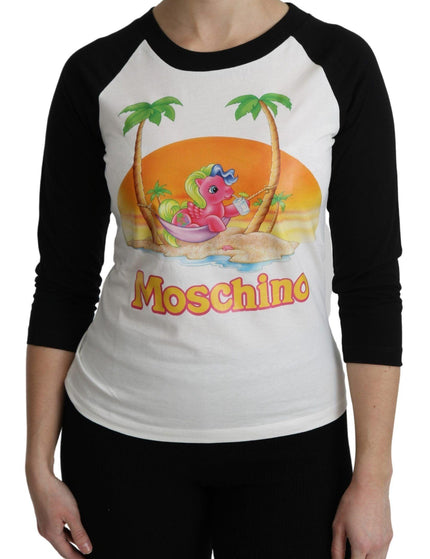 Moschino White Cotton T-shirt My Little Pony Top Tshirt - Ellie Belle