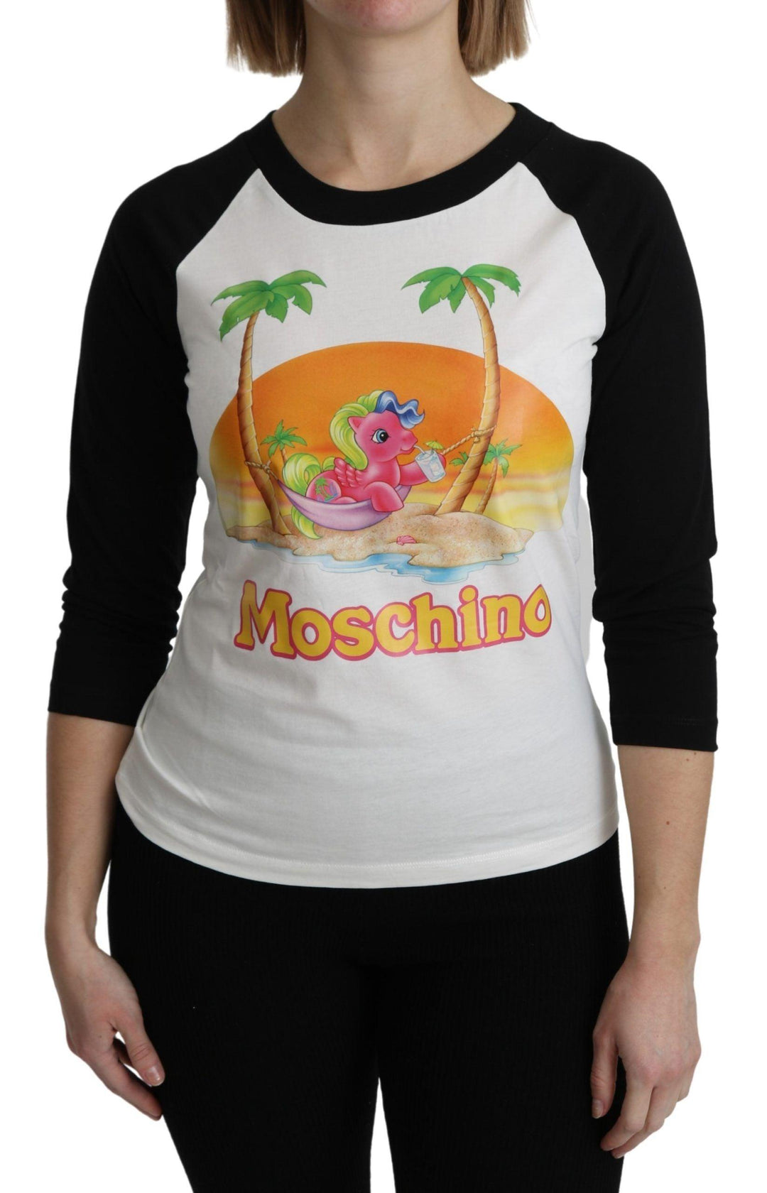 Moschino White Cotton T-shirt My Little Pony Top Tshirt - Ellie Belle